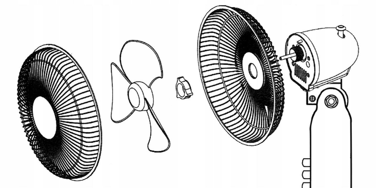 Ventilator de podea WBS60WT 40W, Maltec 107654