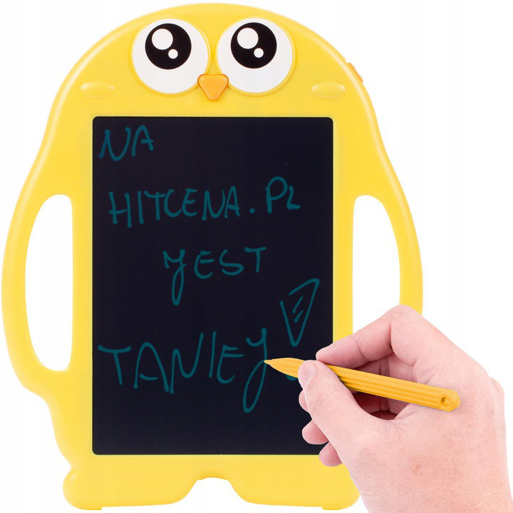 Tabla galbena pentru desenat cu LCD Pinguin, Malplay 107411