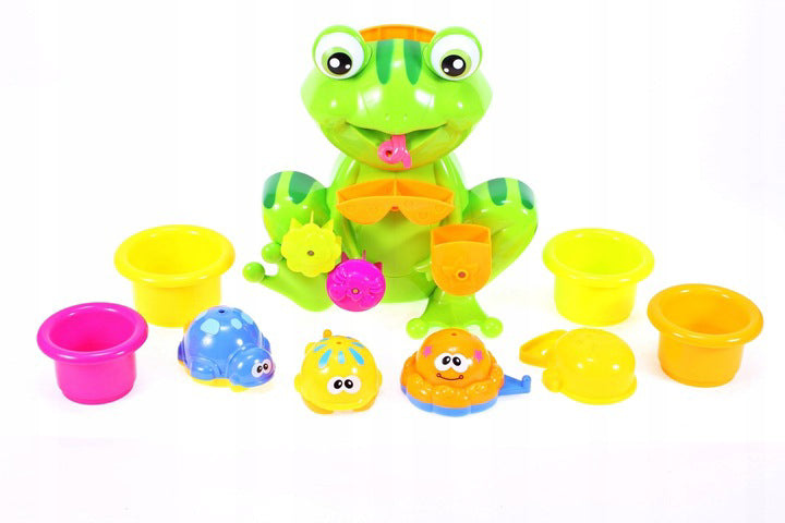 Set de baie broscuta + cuburi, Malplay 103190