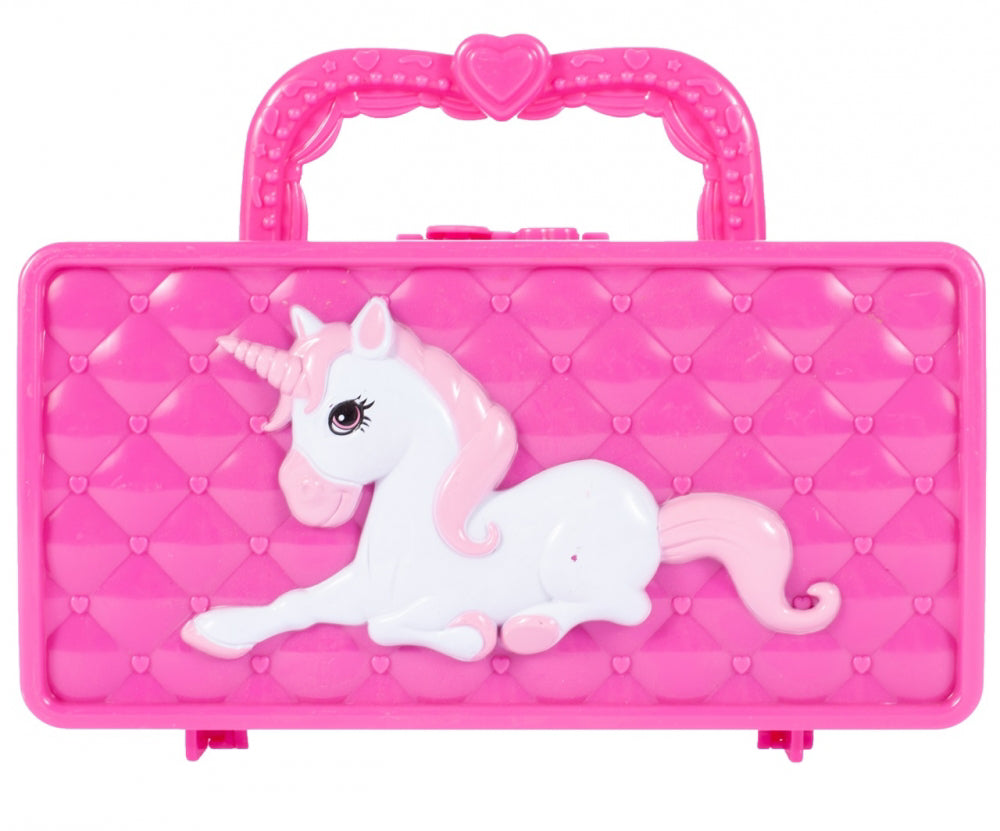 Set machiaj cu geantă de mână Unicorn, Malplay 107294