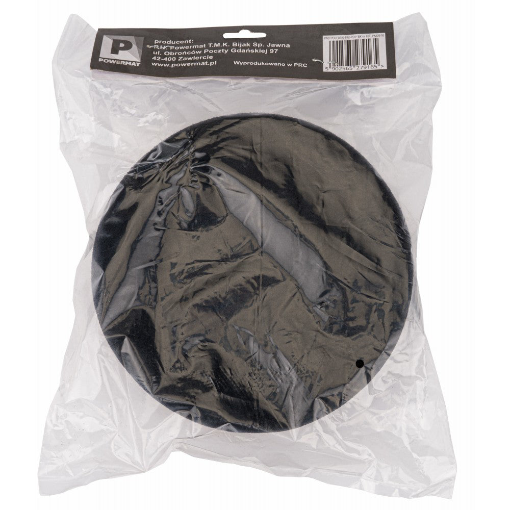 Burete de lustruit negru dur 150x45mm M14, Powermat PM-PDP-BK