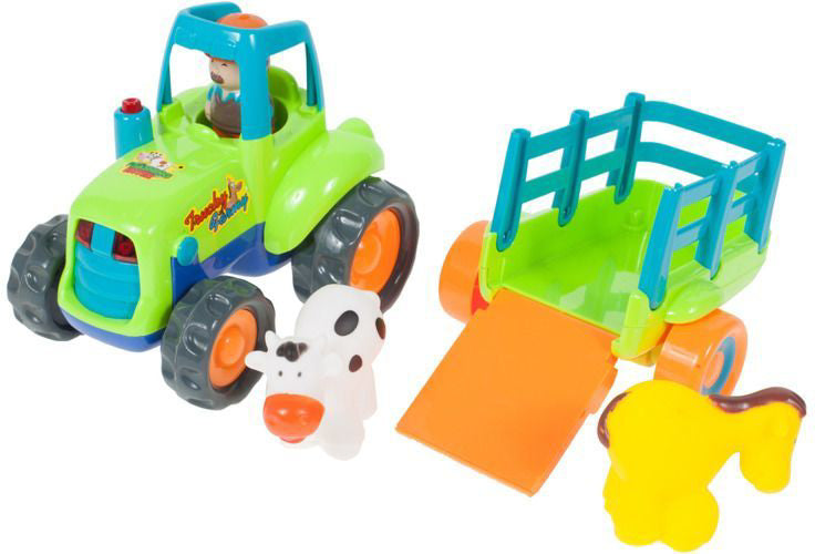 Tractor agricol cu remorca si animale, Malplay 102680