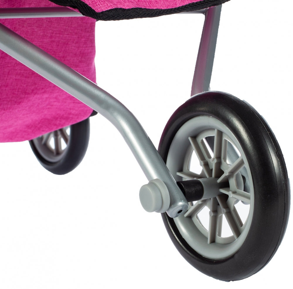 Carucior roz pentru papusi Little Princess, Malplay 102862