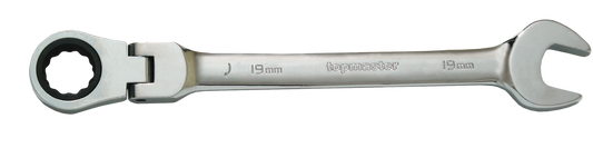 Cheie combinata cu clichet si cap flexibil 17mm CR-V, Topmaster 231926