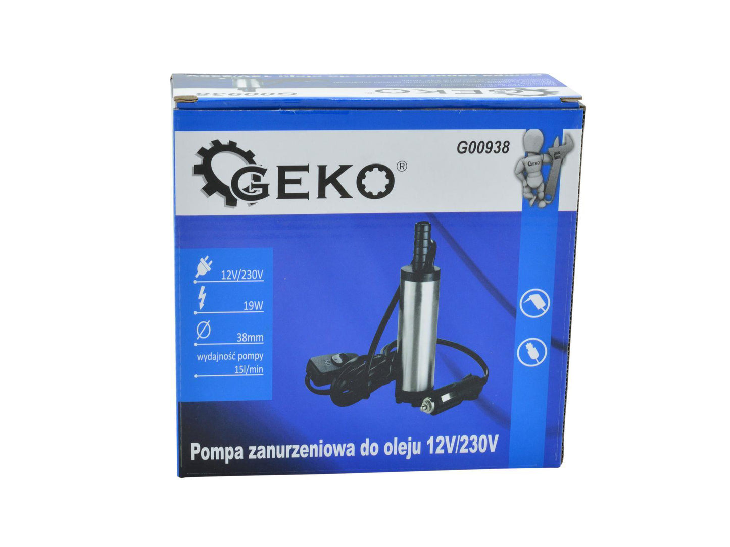 Pompă submersibilă pentru ulei 12V 38mm, GEKO G00938