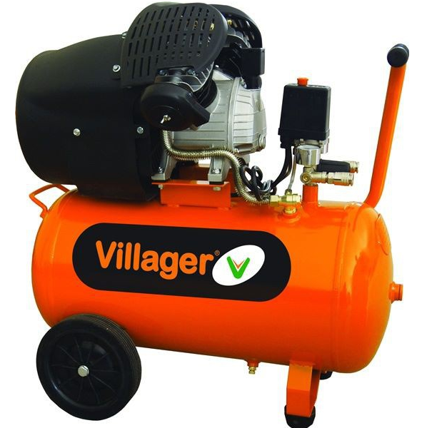 Compresor VAT VE 50L, putere 2200W, debit 316l/min, Villager