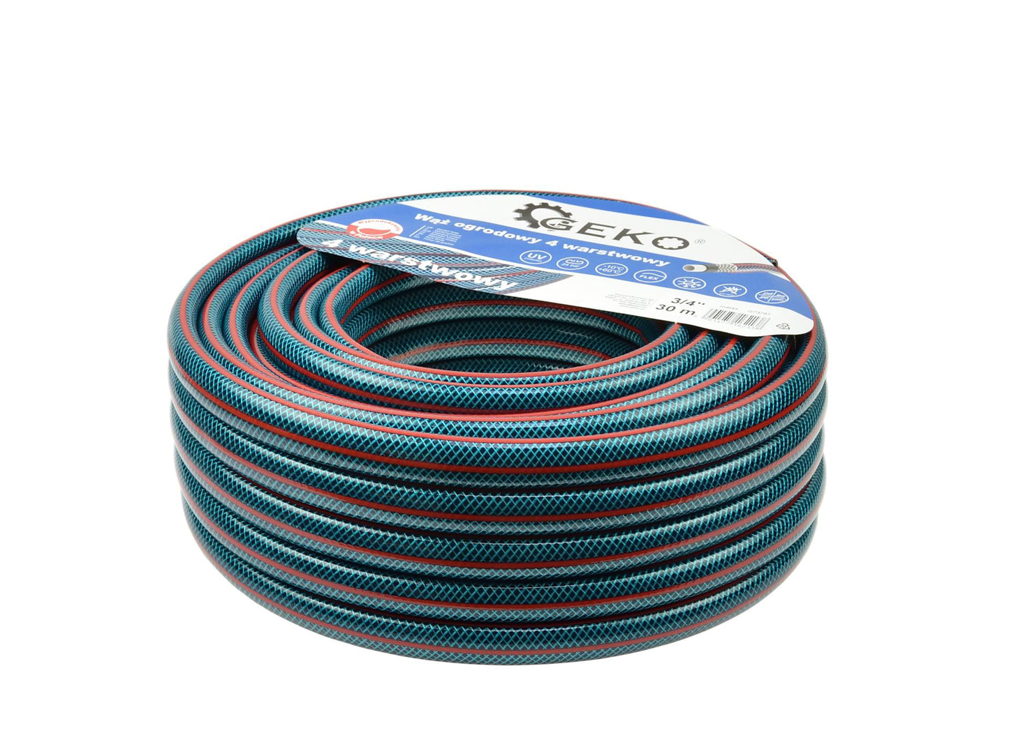 Furtun de grădină cu 4 straturi 3/4" 30m, Geko G73787