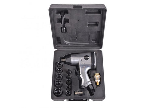 Set pistol de insurubat pneumatic WF 002A + accesorii, Villager