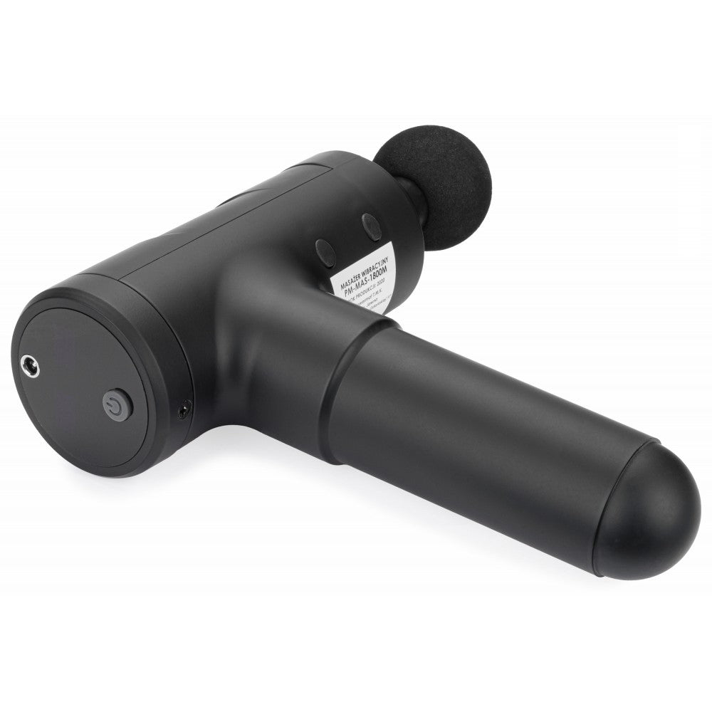 Pistol de masaj (1800mAh) + 6 capete  POWERMAT PM-MAS-1800BM