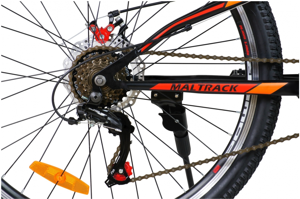 Bicicleta MalTrack MTB 26" culoare negru/rosu Mountain Bike