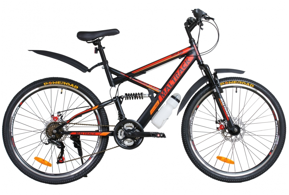Bicicleta MalTrack MTB 26" culoare negru/rosu Mountain Bike