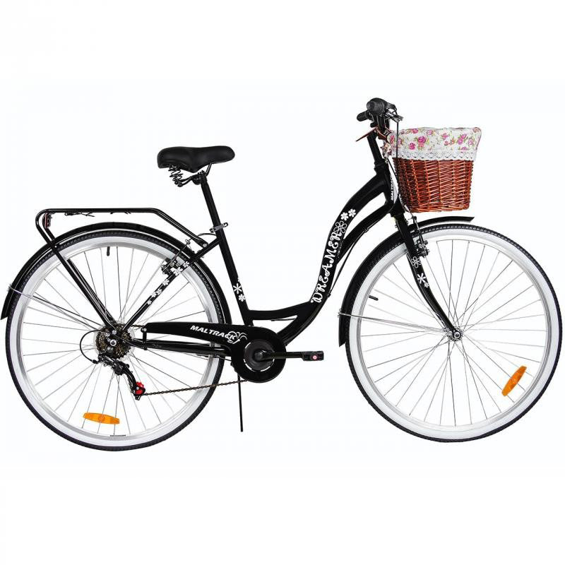 Bicicleta MalTrack CityBike Dreamer 6 viteze 28”, culoare neagra