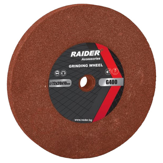 Disc polizare  Ø72x20xØ10mm rosu G400, Raider, 165126