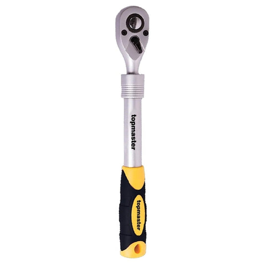 Maner clichet 1/4" 72 dinti extensibil 120-200mm, Topmaster, 336906