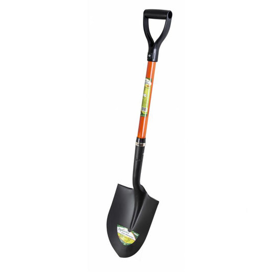Cazma semirotunda cu coada din fibra de sticla, 1020 mm, Topgarden, 380410
