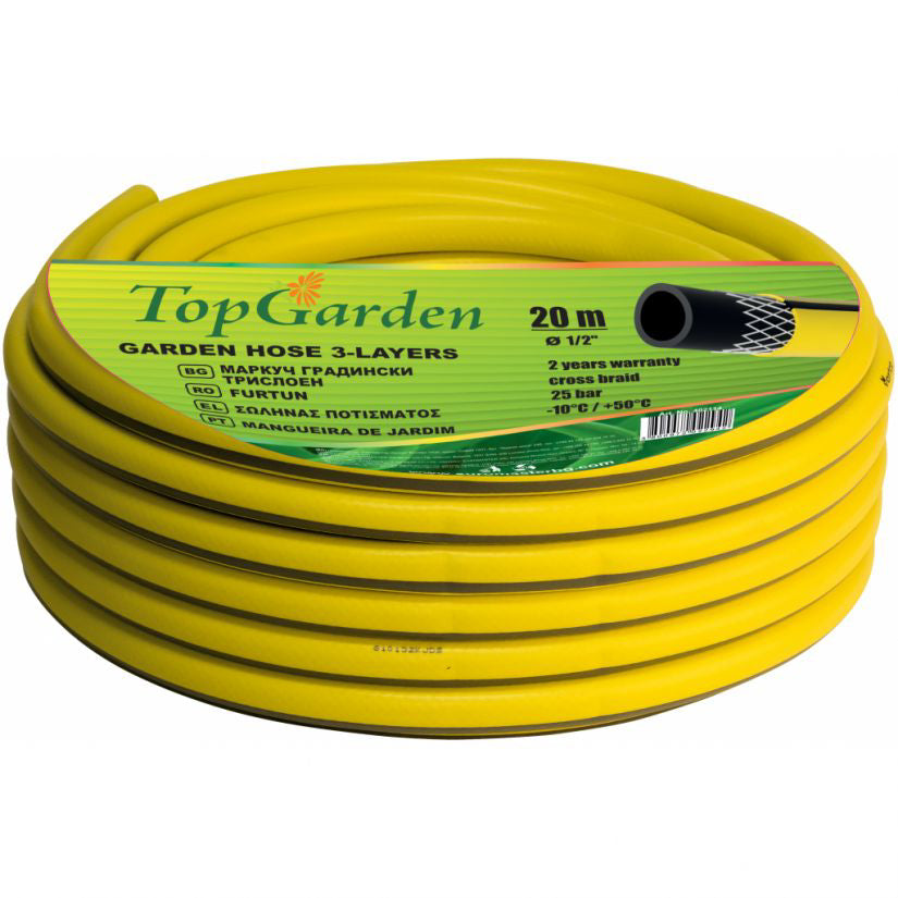 Furtun de gradina 3 straturi 1", 20m, Topgarden, 402120