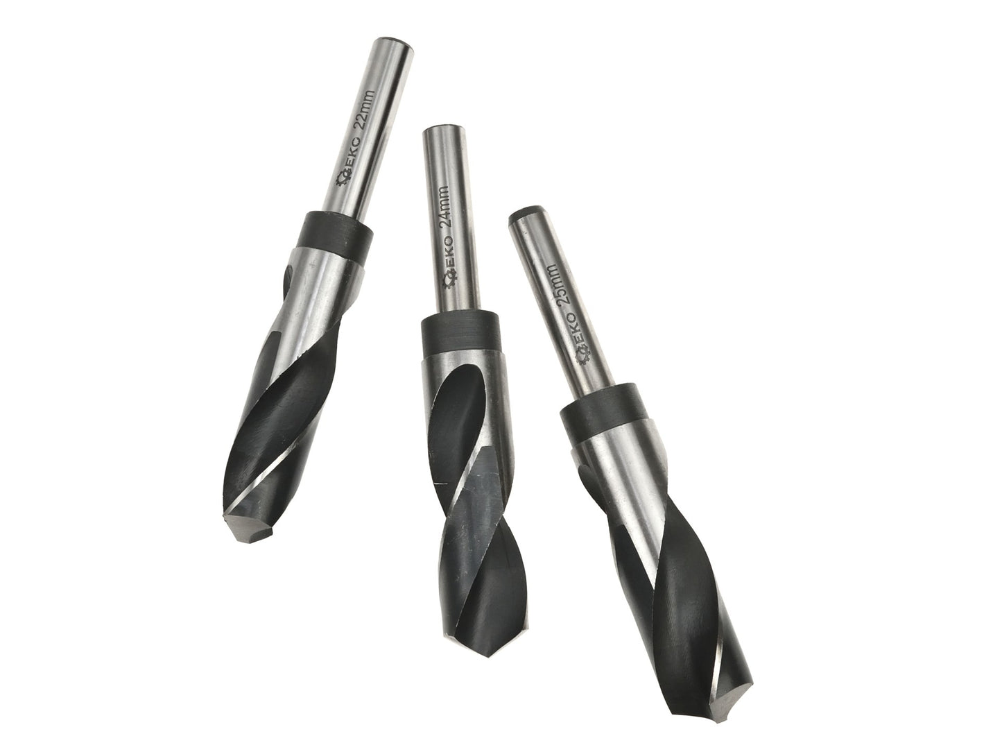 Set 3 burghie pentru metal HSS4241 22-25 mm Geko G38581