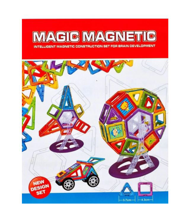 Blocuri magnetice 3D 88 de elemente KONIK MalPlay 108307