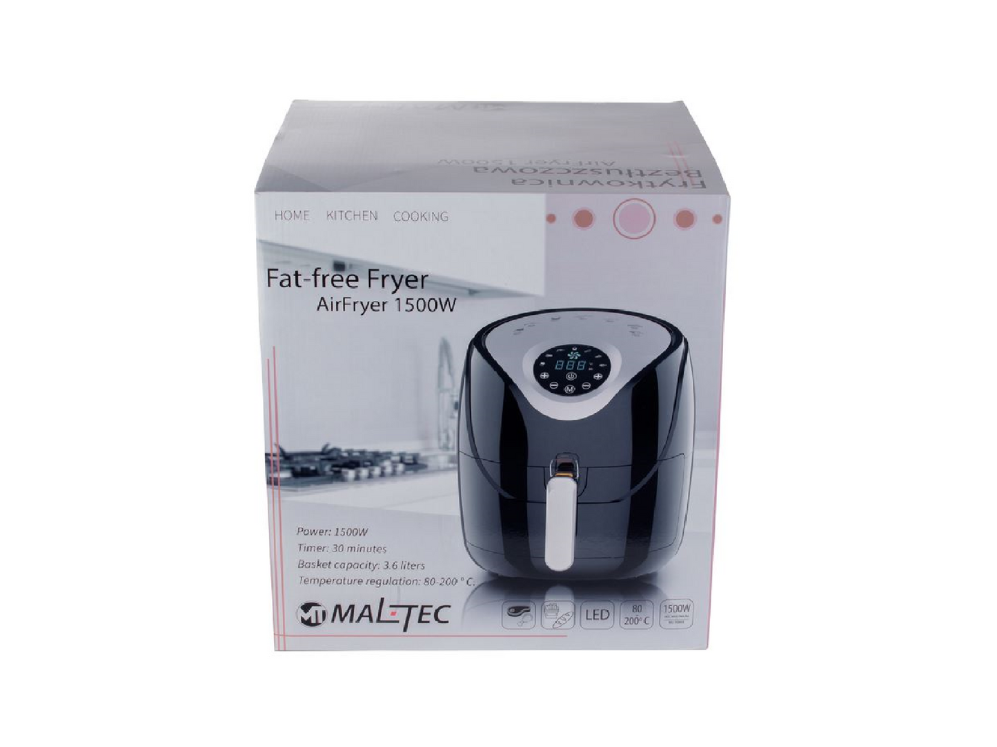 Friteuza gatire fara grasime MalTec AirFryer 1500W 108852