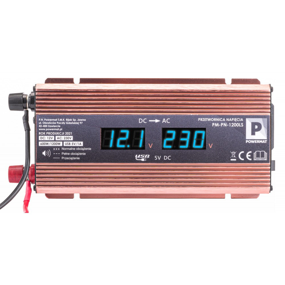 Convertor de tensiune LCD 12 V 1200W PM-PN-1200LS Powermat PM1062