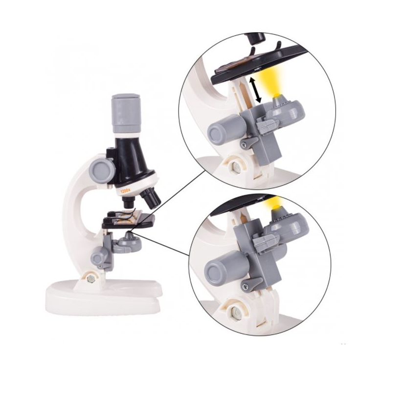 Set microscop de jucarie cu accesorii, MalPlay 108962