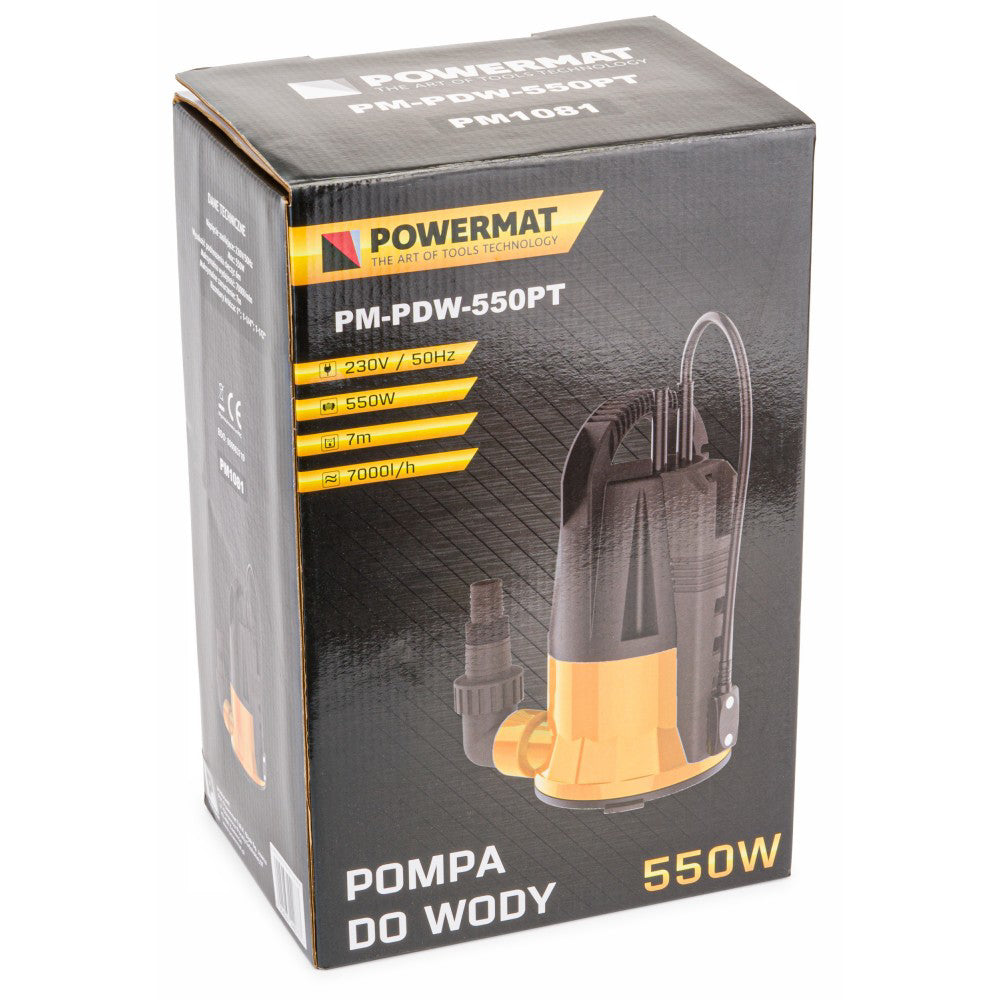 Pompa pentru apa curata/murdara, Powermat PM-PDW-550PT