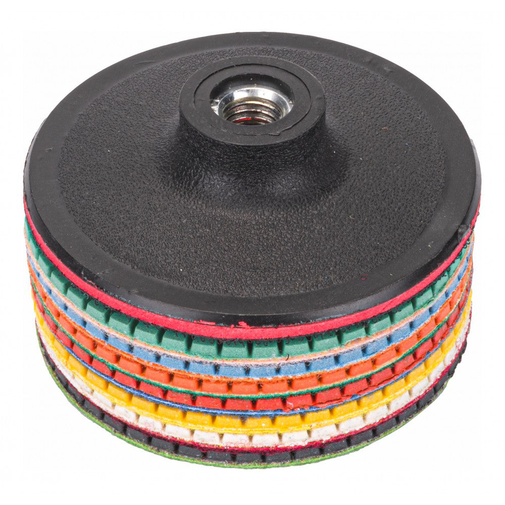 Set 7 discuri diamantate pentru slefuire gresie PM-DPP-100TM MOKRO, Powermat PM1108