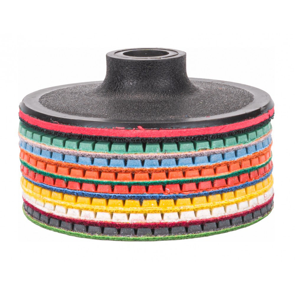 Set 7 discuri diamantate pentru slefuire gresie PM-DPP-100TM MOKRO, Powermat PM1108