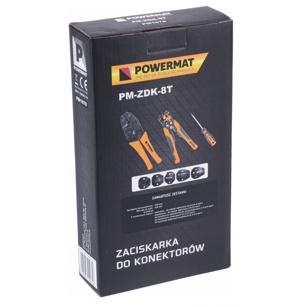 Set clesti sertizare cabluri electrice PM-ZDK-8T, Powermat PM1078