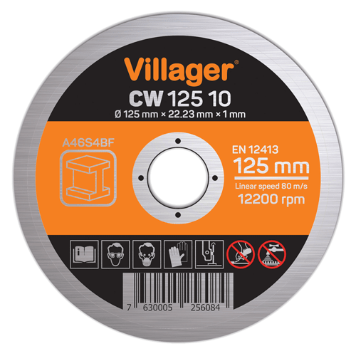 Disc taiere metal CW 12510 125  x 1.0 mm, Villager VL023770