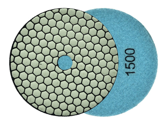 Disc pentru slefuirea uscata a gresiei portelanate, 125 mm, granulatie 1500, Geko G78942