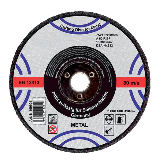 Disc pentru taiat metal, 125х3.2х22.2mm, Raider 160102