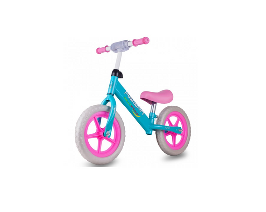 Bicicleta echilibru fara pedale, albastru / roz, Malplay 109203