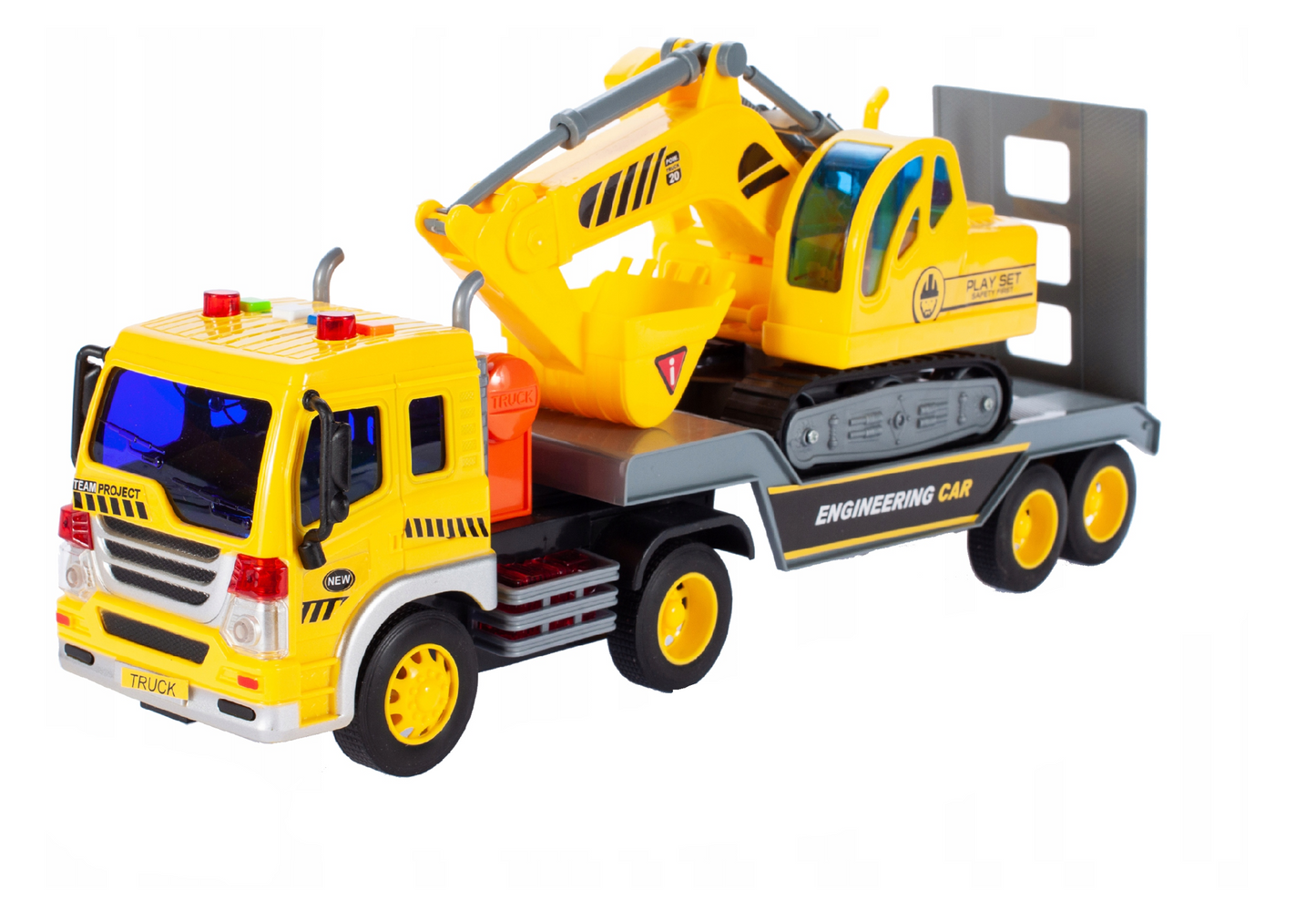 Camion de remorcare cu excavator, MalPlay 107194