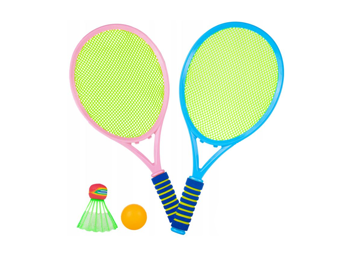 Set rachete badminton cu minge si fluturas, 45 cm, Malplay 109107