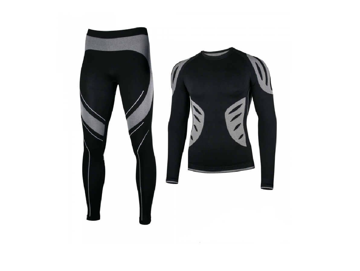 Set lenjerie termica Active KPL black, marimea M, Artmas ART208029