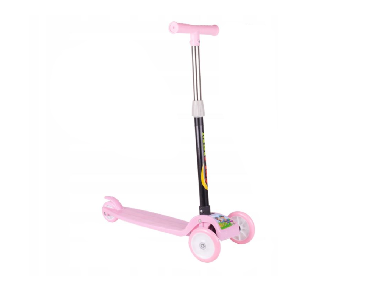 Trotineta tip scooter cu 3 roti, roz, Malplay 109342