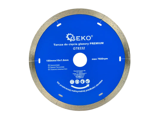 Disc diamantat - taiere gresie, GEKO PREMIUM G78332