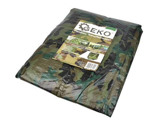 Prelata "camouflage-camo",  5,49x4m, 100g/m2, Geko G70613