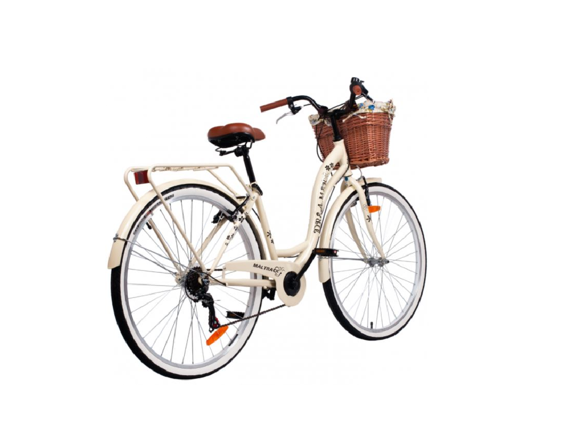 Bicicleta de oras Dreamer cu cos, 28", Crem, 6 viteze, Maltrack 109060