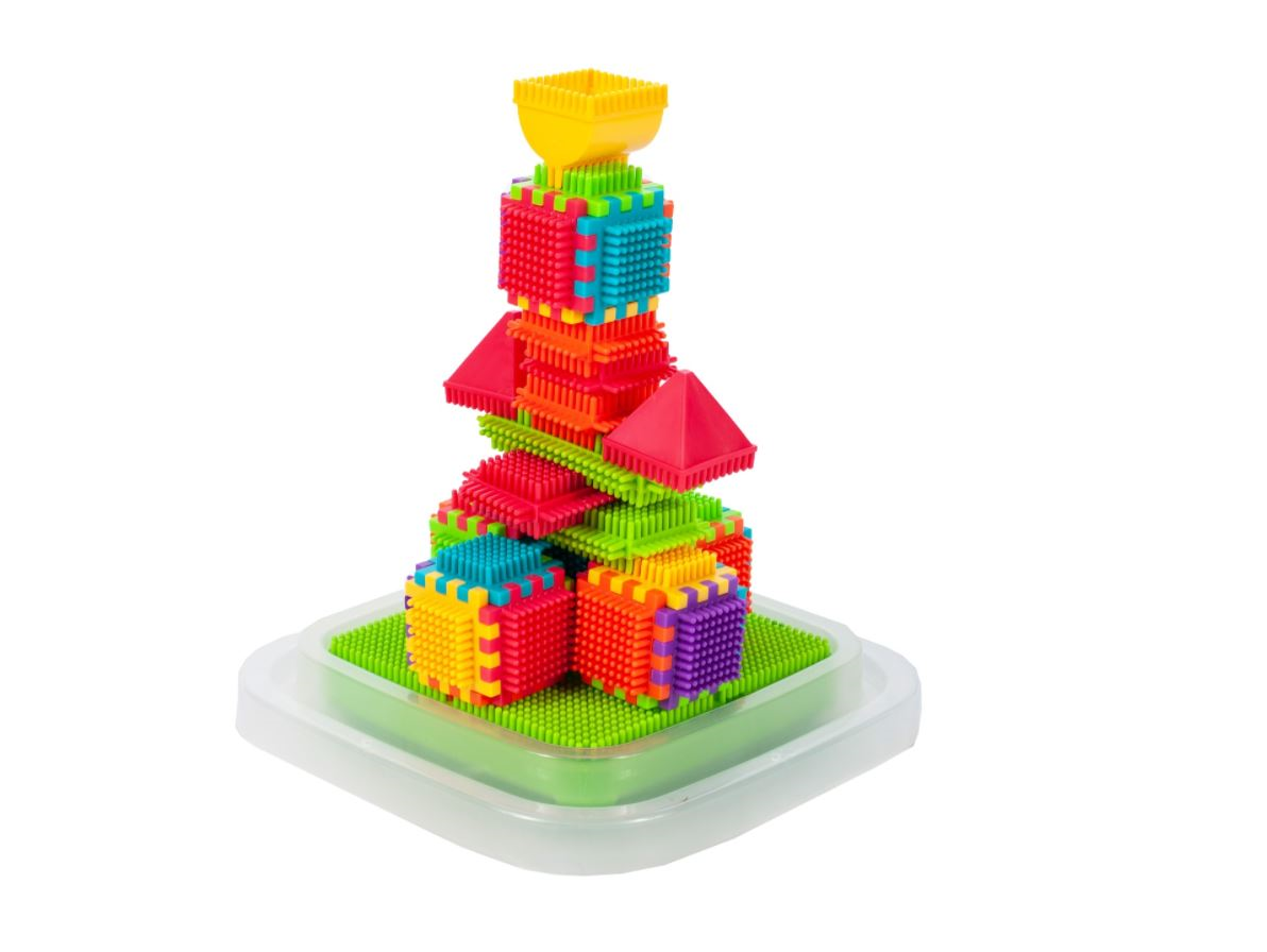 Set blocuri de constructie, 200 elemente, Malplay 108218