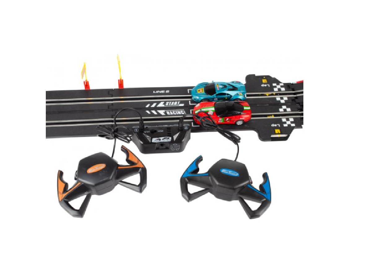 Set pista de curse cu masinute Top Turbo, Malplay 108256