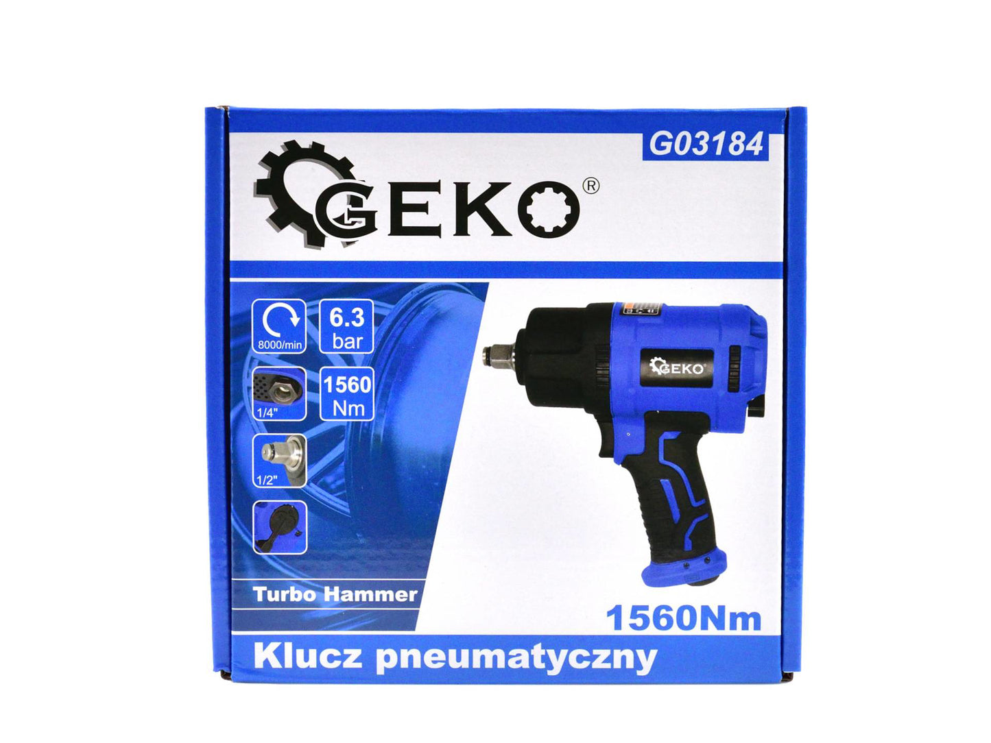 Cheie pneumatica de impact, 1/2", 1560 Nm, Geko G03184