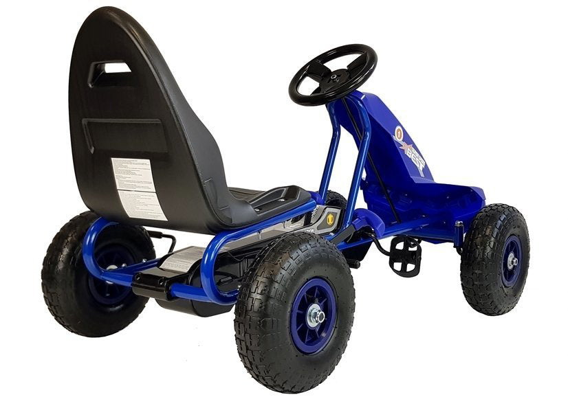 Masinuta cu pedale Gokart A-18, Albastru, Lean 5344