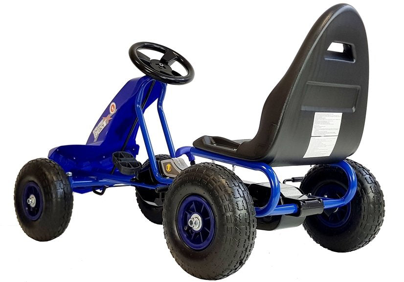 Masinuta cu pedale Gokart A-18, Albastru, Lean 5344