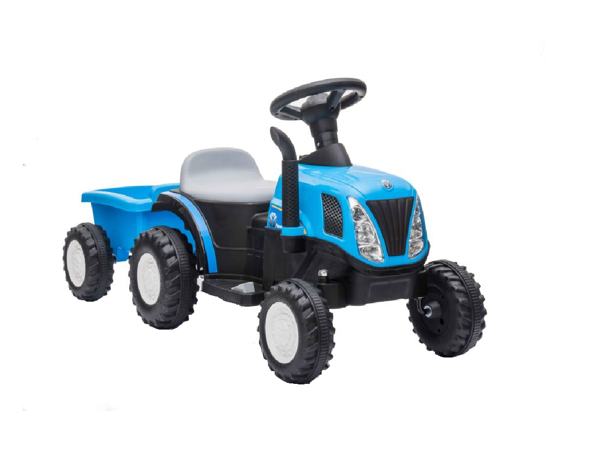 Tractoras electric cu remorca A009, Albastru, Lean 9331