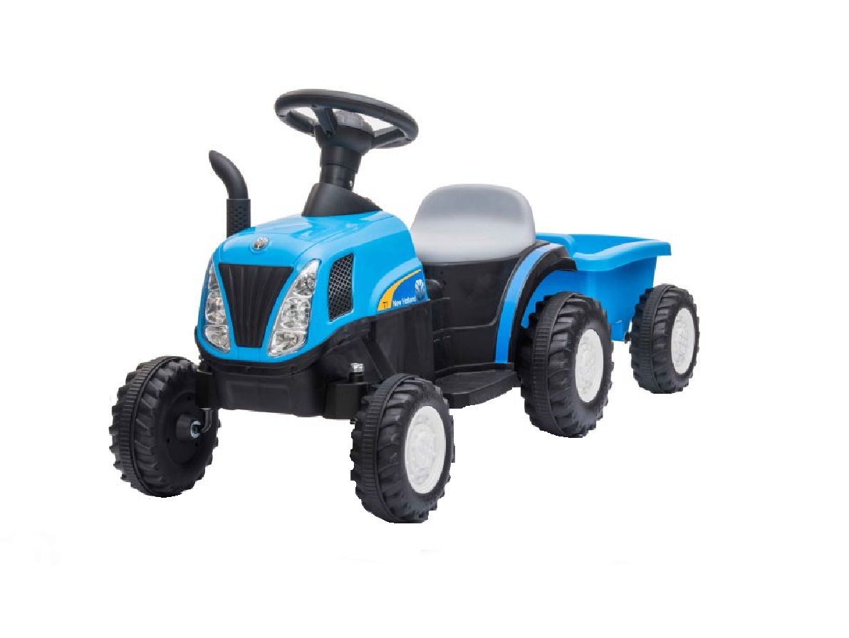 Tractoras electric cu remorca A009, Albastru, Lean 9331