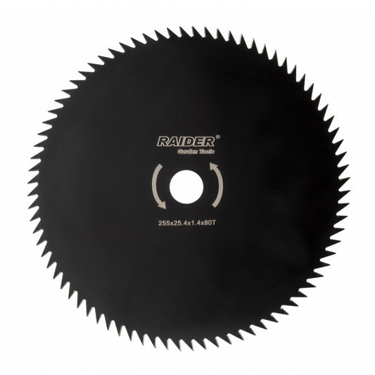 Lama pentru motocoasa, 80T,  diametru 255 x 25,4 mm, Raider 110240