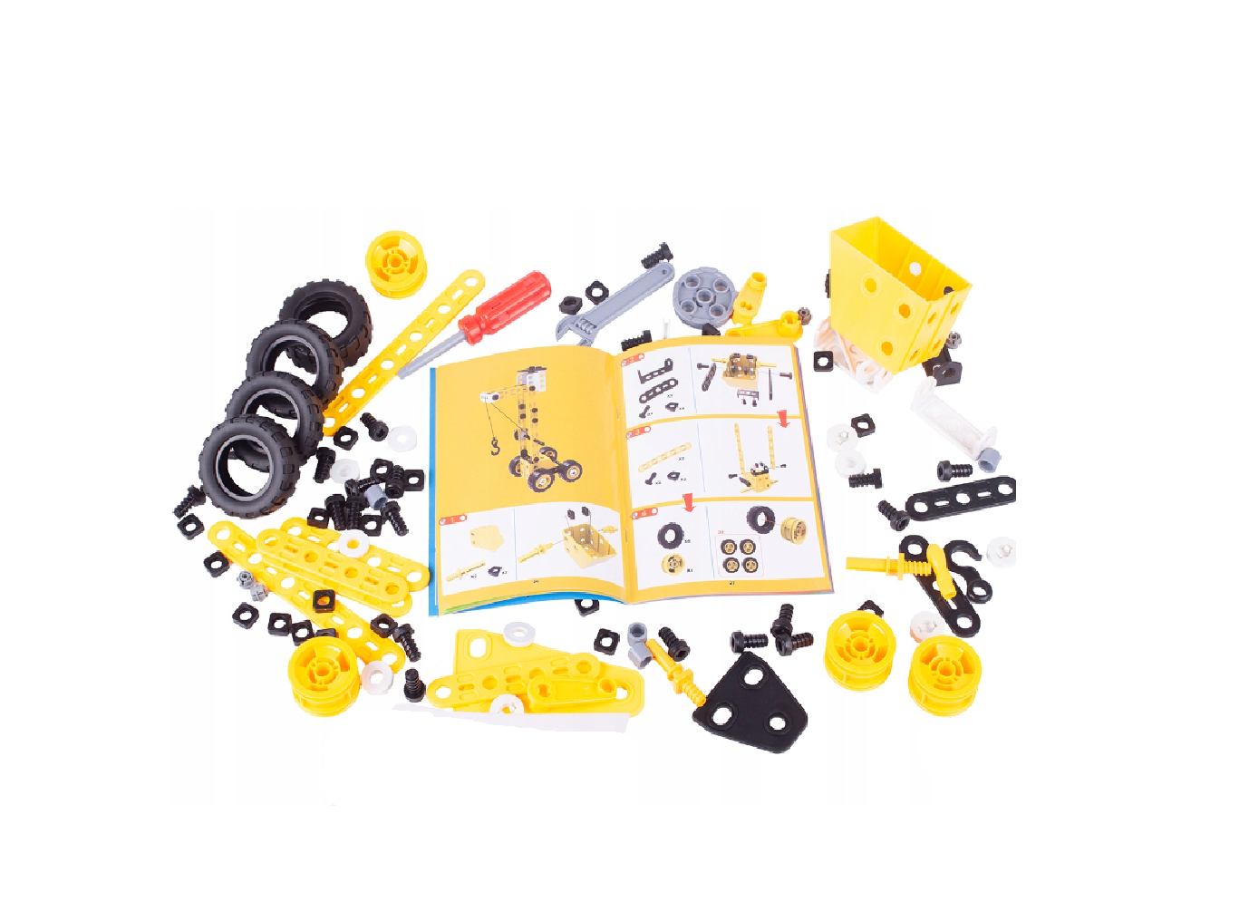 Set blocuri de constructie 8 in 1, 100 elemente, MalPlay 108984