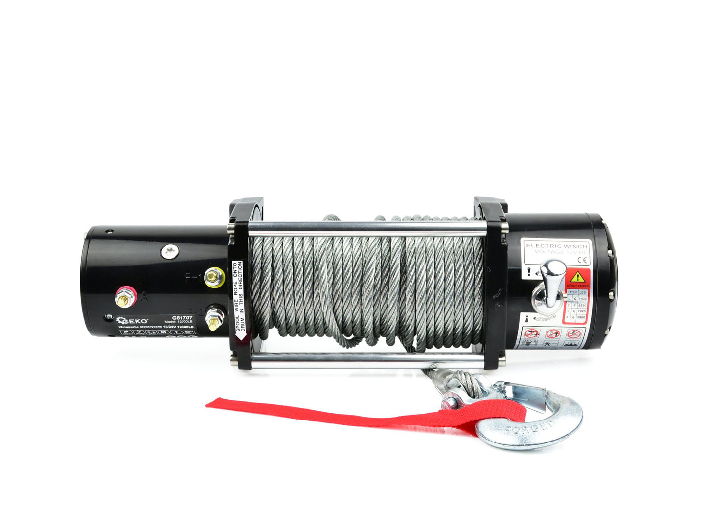 Troliu electric, 12V, 5443 Kg, Geko G81707